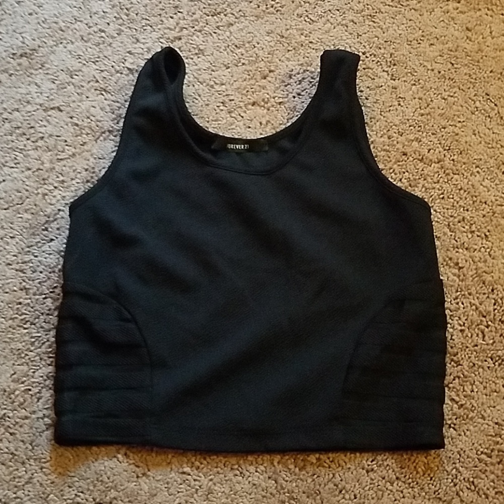 Black crop top